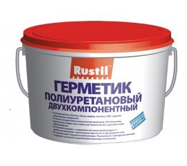 Полиуретановый герметик Рустил 2К 12 кг, серый 61458008 