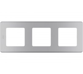 Рамка Legrand - 3 поста - INSPIRIA - алюминий 673952 