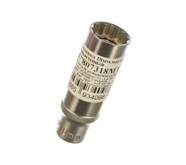 Головка свечная магнитная тонкостенная 12 гранная, 3/8"", 18 мм, 70 мм FORCE 807318MTH 