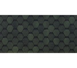 Гибкая черепица DOCKE PIE EURASIA ШЕСТИГРАННИК зеленый ZRKQ-1025 