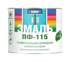 Эмаль PROREMONTT ПФ-115 бежевая, 2.7 кг Лк-00005613 