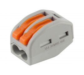 Клемма СВЕТОЗАР соединительная, разъемная, 2-х проводная, 400В, 32А, 0,5-2,5мм2/0,5-4мм2, 2шт 49190-2 