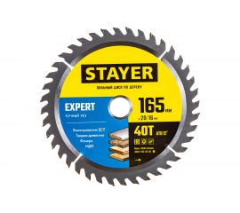 Диск пильный по дереву Точный рез (165x20/16 мм; 40T) Stayer 3682-165-20-40_z01 