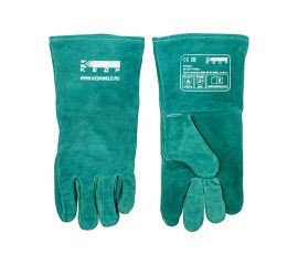 Спилковые краги Кедр КС-15 ЛЮКС зеленые 8005388 