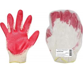 Трикотажные перчатки TDM Народная, х/б, с одинарным латексным покрытием, 1 пара SQ1016-0102 