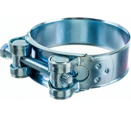 Силовой хомут Nord-Yada Д: 60-63 мм, Ш: 22 мм, Т: 1,2 мм, болт: М6х55, оцинкованная сталь 905996 