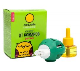 Комплект Комарофф оффлайн БЕРЕЖНО 45 ночей, без запаха, жидкость 30 мл OF01060301 