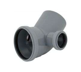 Отвод для канализации Flextron 110x45 градусов, с выходом 50 (левый) SVK-K20281 