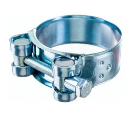 Силовой хомут Nord-Yada Д: 48-51 мм, Ш: 22 мм, Т: 1,2 мм, болт: М6х55, оцинкованная сталь 905993 