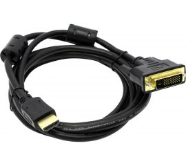 Кабель HDMI M - DVI M 24+1 5bites Dual Link ферритовые кольца, позолоченные контакты 2м APC-073-020 