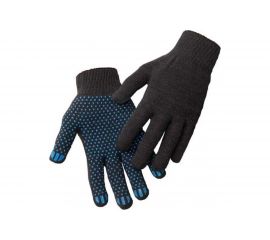 Трикотажные перчатки ULTIMA ХБ 10кл с ПВХ-Точка, черные, 10 пар GL011620УП 
