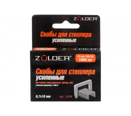 Запасные усиленные скобы ZOLDER 10 мм тип 53, 1000 шт. 1010F 