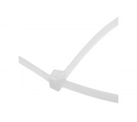 Нейлоновая хомут-стяжка с тройным замком REXANT 300x7,6 мм, белая, упаковка 100 шт. 67-0302 
