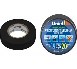 Изоляционная лента Uniel 20/19/01 BLK UIT-135P 4478 