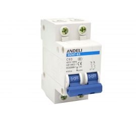 Автоматический выключатель ANDELI DZ47-63/2P 32A 4.5kA х-ка C ADL01-081 