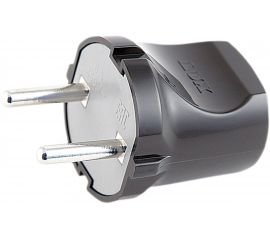 Разборная вилка, черная, без з/к, 250В, 6А LUX ВР30 4606400419747 