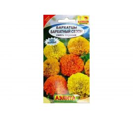 Семена Аэлита Бархатцы Бархатный сезон прямостоячие, смесь окрасок, однолетний, 0.5 г 4601729000256 