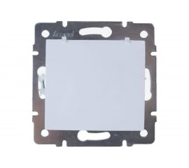 Розетка LEZARD KARINA с/ з с крышкой керамика белая 707-0288-123 