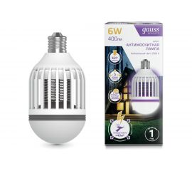 Антимоскитная лампа Gauss Mosquito, 6 Вт, E27, 1/40 GMQ01 