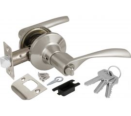 Ручка защелка AJAX 6010 SN-E кл./фик. мат. никель 39521 