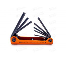 Набор ключей TDM Гранит TORX раскладной 8 шт. T9 - T40, углеродистая сталь, блистер SQ1020-0211 