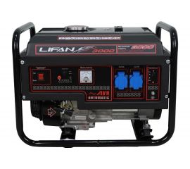 Бензиновый генератор Lifan 3000 220В, 2,8/3 кВт, 7 л.с. 2.8GF-6 