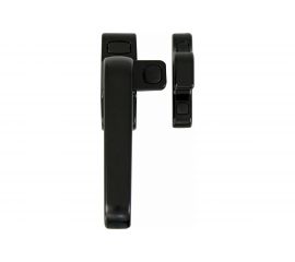 Ручка-засов Amig оконная, левая, алюминий, черная Gamma (D) NE 