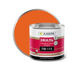 Эмаль Лакра ПФ-115 оранжевая, 2 кг 90000675846 