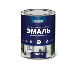 Эмаль PROREMONTT ПФ-115 белая, матовая, 0.9 кг Лк-00009790 