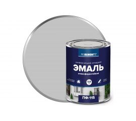 Эмаль PROREMONTT ПФ-115 серая RAL 7004, 0.9 кг Лк-00009821 