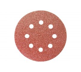 Круг абразивный на ворсовой подложке под липучку, перфорированный (5 шт; 125 мм; 8 отв; P 40) СИБРТЕХ 738027 