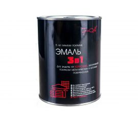 Эмаль ТРИОЛЬ 3 в 1 светло-серая полуматовая T3V1LG08 