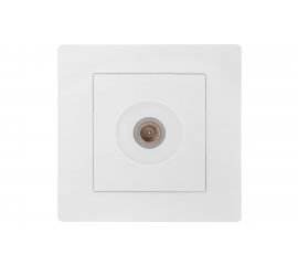 Антенная розетка GUSI ELECTRIC Bravo одинарная, СУ, белый С10А1-001-СБ 