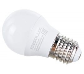 Электрическая светодиодная лампа Ergolux LED-G45-9W-E27-6K Шар 9Вт E27 6500K 172-265В 13178 