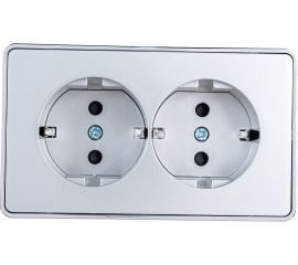 Двойная розетка с заземлением WERKEL W5072106 a052776 