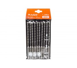 Набор буров по бетону (10 шт; 6x160 мм; SDS-plus) VIRA RAGE 531616 