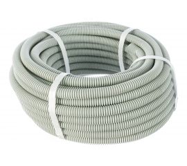 Гофрированная труба Промрукав ПВХ легкая 350 Н серая с зондом д16 PR.011631М25 