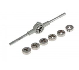 Набор плашек TUNDRA М3 - М12 + плашкодержатель, 8 предметов 1348146 