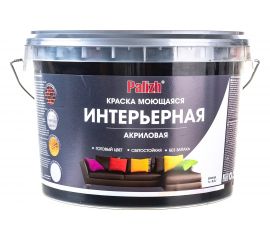 Акриловая краска PALIZH интерьерная моющаяся №316 черный трюфель 3,3кг 1/4 11605607 