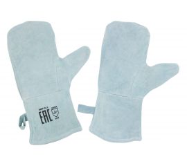 Спилковые двупалые рукавицы сварщика Optima HBW-011 