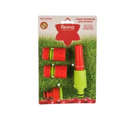 Набор фитингов для шлангов 1/2"", 4 шт. 1/6/36 003-2100В FEONA 22771 