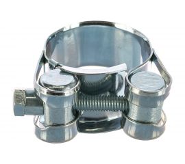 Металлические силовые хомуты СИБРТЕХ 26-28 мм, ширина 18 мм, шарнирный, W1, 2шт 47509 