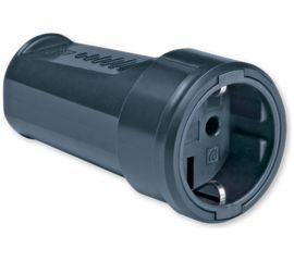 Переносная розетка Aling-conel 16A 250В, черная с резиновым покрытием 4006.13 139001 