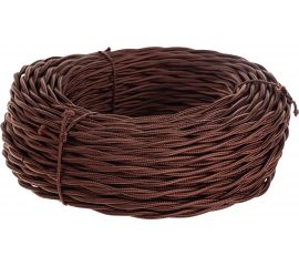 Витой провод Retrika, ретро 2х1.5 коричневый, 50м RP-21502 