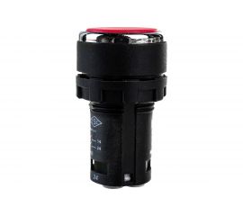 Нажимная кнопка Emas моноблочная красная, 22 мм, IP 40, 1НО+1НО MB101DK 