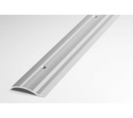 Порог разноуровневый алюминиевый (39,4 мм, 0,9 м, порошковое покрытие, Серебро) ЛУКА 00000002308 