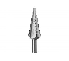 Сверло ступенчатое по сталям и цветным металлам (4-20 мм; 9 ступеней; Р6М5) ЗУБР 29670-4-20-9_z01 