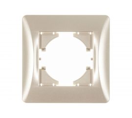 Рамка GUSI ELECTRIC Ugra 1-местная, цвет шампань С1110-027 