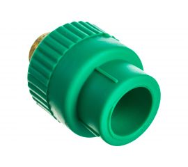Комбинированная муфта с наружной резьбой Blue Ocean 20x1/2, полипропиленовая, зеленая PPRF/EA G -20х1/2 