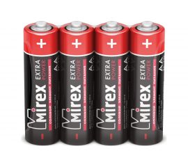 Солевая батарея Mirex R6 / AA 1,5V 4 шт shrink 23702-ER6-S4 